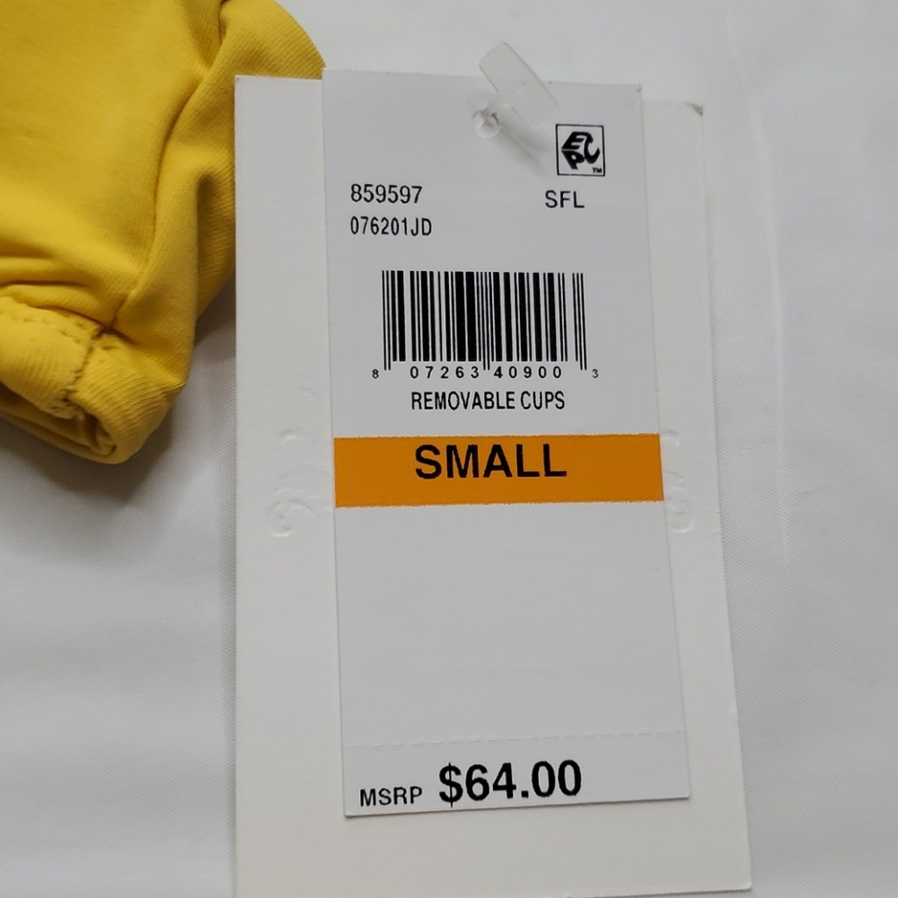 Becca 2 piece bikini NWT. golden yellow size S - Picture 4 of 9